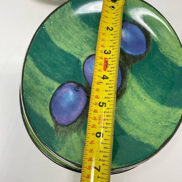 Set of 8 Vintage Misono Tuscany Oval Shaped Plum Saucers/Plates - Picture 2 of 9